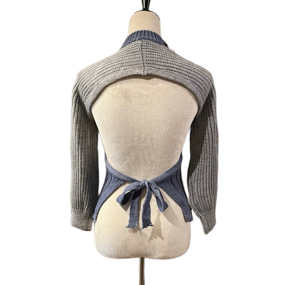 Asymmetrical Backless Knit Sweater Top - Picture 5 of 6